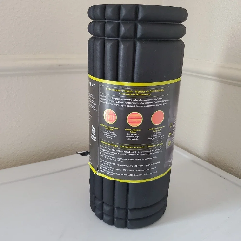 New TriggerPoint GRID Foam Roller Black Muscle Massage Therapy Fitness